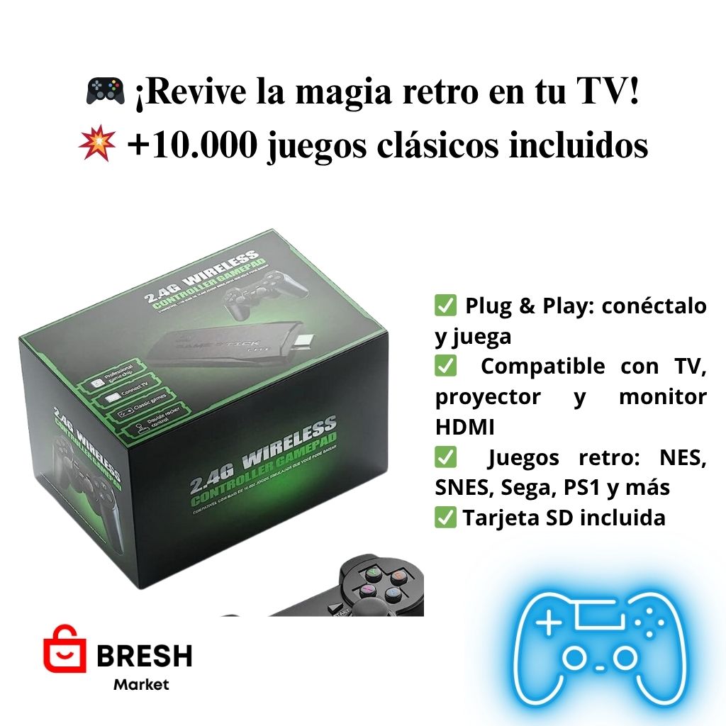 Consola Retro 10 en 1 🎮 + Envío Gratis a Todo Chile