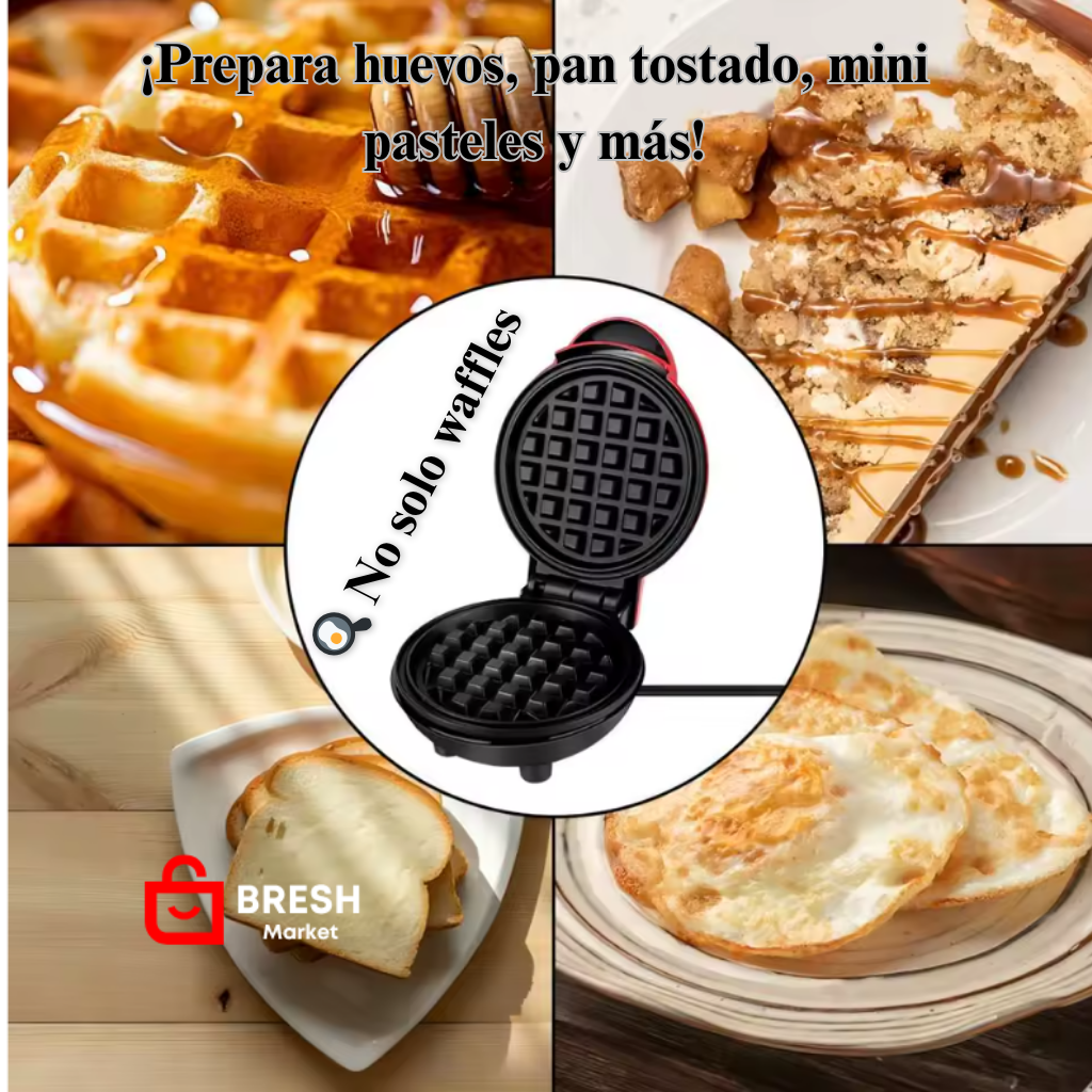 Wafflera Eléctrica Portátil | -25% OFF | Envío Gratis + Pago contra Entrega