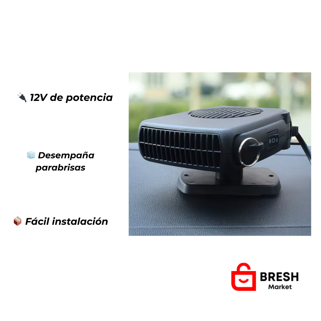 Calefactor Portátil 12V para Auto