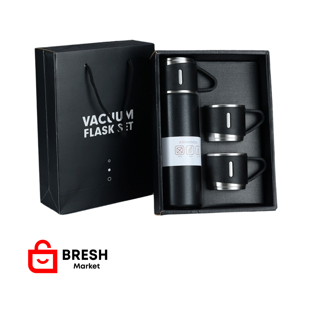 Termo  Acero Inox 500 ml + 3 Tazas