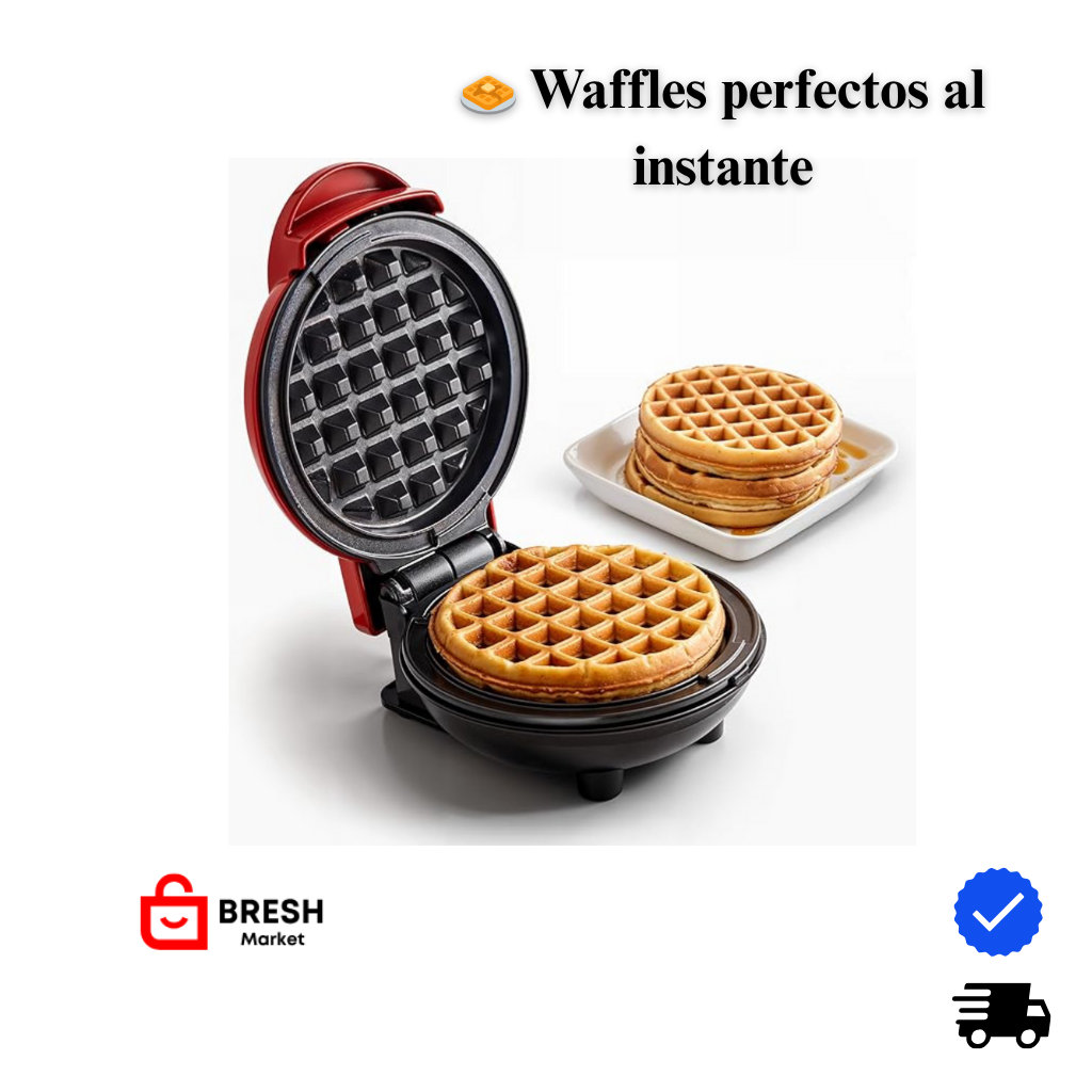 Wafflera Eléctrica Portátil | -25% OFF | Envío Gratis + Pago contra Entrega
