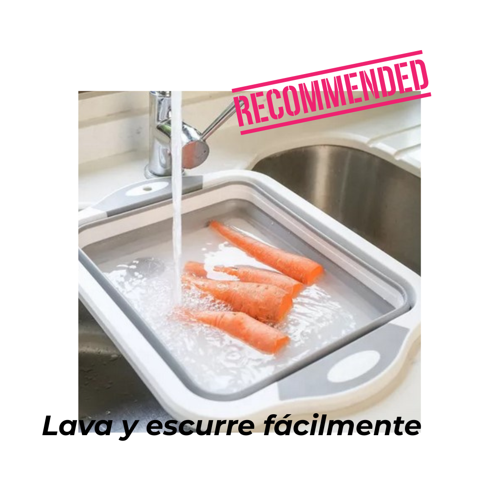 Tabla de Picar Plegable 3 en 1