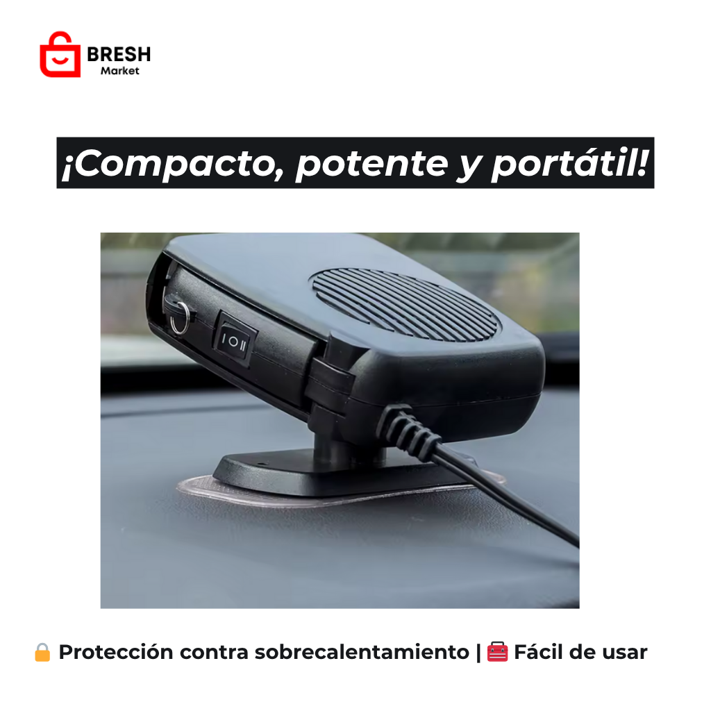 Calefactor Portátil 12V para Auto