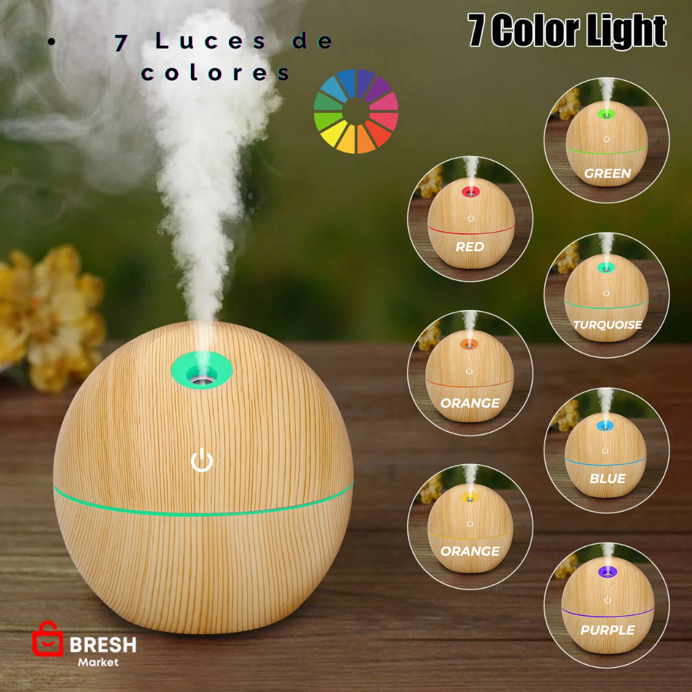 Humidificador ClimaSoft™ 🌿 + Envío Gratis a Todo Chile | Aromaterapia y Luz LED