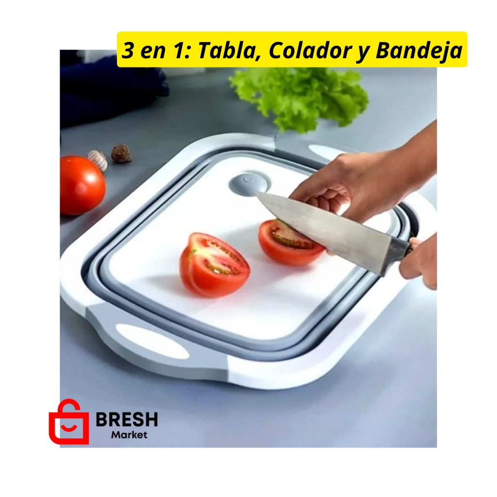 Tabla de Picar Plegable 3 en 1