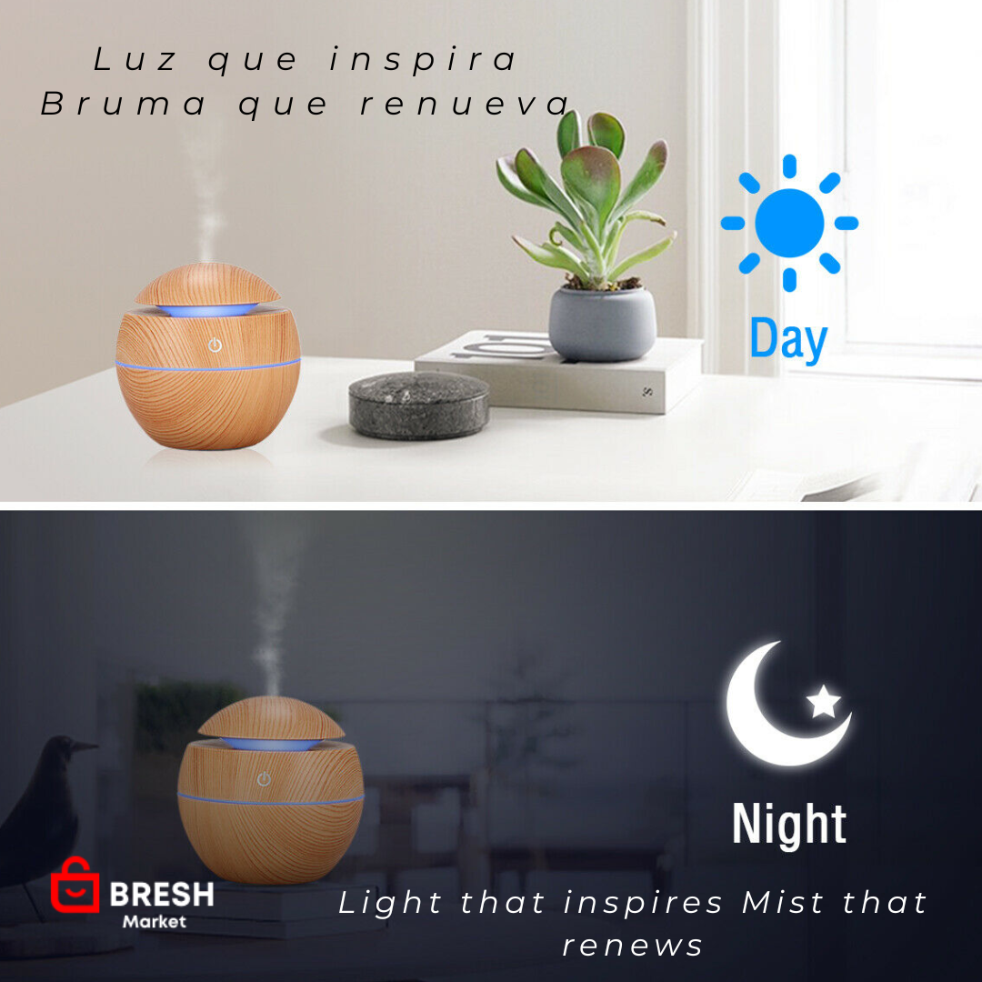 Humidificador ClimaSoft™ 🌿 + Envío Gratis a Todo Chile | Aromaterapia y Luz LED